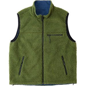 Gramicci - Reversible Sherpa Vest - Mouwloos Jack - Kaki - Nylon