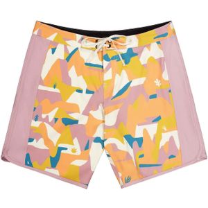Picture Organic Clothing - Andy 17 Boardshort Art LM voor Heren - Maat S - Roze