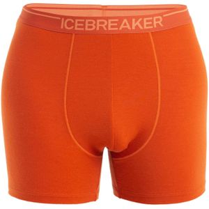 Icebreaker - Wandel- en bergsportkleding - Men Merino Anatomica Boxers Molten voor Heren van Nylon - Maat S - Rood