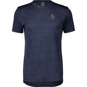 Scott - Trail / Running kleding - Shirt M's Endurance LT SS Dark Blue voor Heren van Gerecycled Polyester - Maat M - Marine blauw