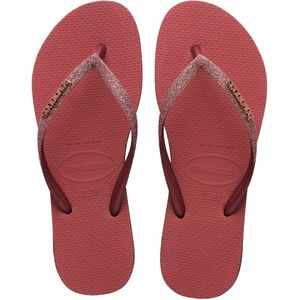 Havaianas - Dames sandalen en slippers - Slim Sparkle II Pau Brasil voor Dames - Maat 39-40 - Roze