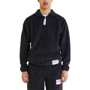 Avnier - Sweatshirts en fleeces - Hoodie Zipper Amplify Grey voor Heren van Wol - Maat M - Grijs