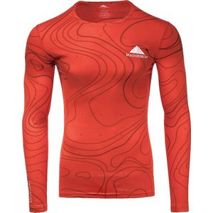 Masherbrum - Wandel- en bergsportkleding - T-Shirt M Proclimb2 ML Rouge Lava voor Heren - Maat M - Rood