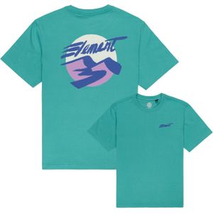 Element - T-shirts - Horizon Tee Lagoon voor Heren van Katoen - Maat M - Blauw