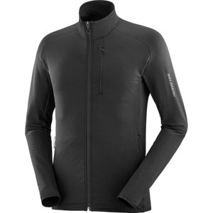 Salomon - Fleeces - Essential LTWarm FZ M Deep Black voor Heren - Maat XL - Zwart