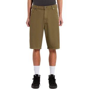 Dickies - Korte broeken - Garyville Denim Short Military Green voor Heren van Katoen - Maat 32 US - Kaki