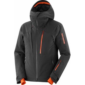 Salomon - Ski jassen - Infinit Jacket M Deep Black voor Heren - Maat L - Zwart
