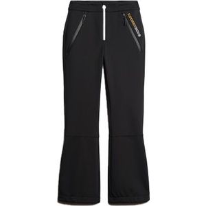 Superdry - Dames skibroeken - Ski Softshell Slim Trousers Black voor Dames van Softshell - Maat M - Zwart