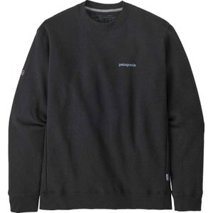 Patagonia - Sweatshirts en fleeces - Fitz Roy Icon Uprisal Crew Sweatshirt Ink Black voor Heren van Katoen - Maat XS - Zwart