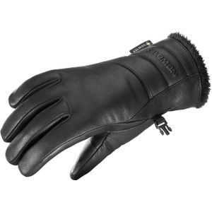 Salomon - Dames skihandschoenen - Handschoenen Native Gore-Tex W Deep Black voor Dames - Maat L - Zwart