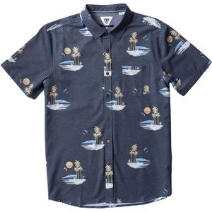 Vissla - Tres Palmas Eco SS Shirt - Herenoverhemd - Grijs - Katoen