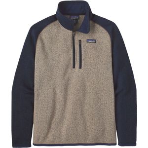Patagonia - Wandel- en bergsportkleding - M's Better Sweater 1/4 Zip Oar Tan voor Heren van Gerecycled Polyester - Maat M - Marine blauw