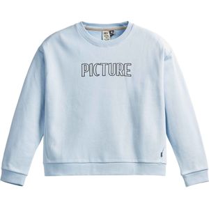 Picture Organic Clothing - Dames sweatshirts en fleeces - Basement Crew W Cool Blue voor Dames - Maat S - Blauw