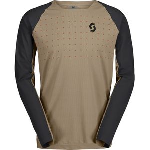 Scott - Mountainbike kleding - Tee M's Trail Vertic Pro LS Toast Beige/Black voor Heren - Maat M