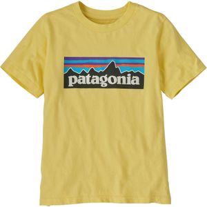 Patagonia - Merken - K's P-6 Logo T-Shirt Milled Yellow voor Unisex van Katoen - Kindermaat M - Geel