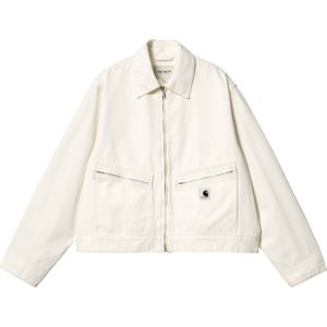 Carhartt - Jassen - W' Norris Jacket Wax Rinsed voor Dames van Katoen - Maat S - Paars