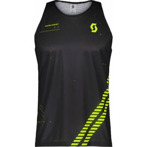 Scott - Trail / Running kleding - RC Run M Tank Black/Yellow voor Heren - Maat M - Zwart