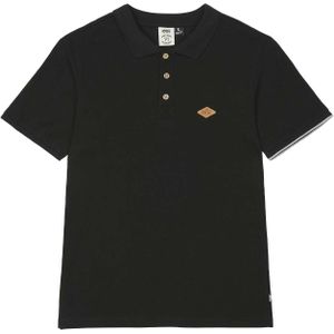 Picture Organic Clothing - Polo's - Delo Polo Black voor Heren van Katoen - Maat M - Zwart