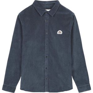 Picture Organic Clothing - Blouses - Graftons Shirt Dark Blue voor Heren van Katoen - Maat XXL - Marine blauw