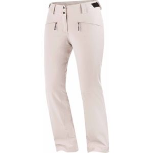 Salomon - Dames skibroeken - Edge Pant W Etherea voor Dames - Maat M - Beige