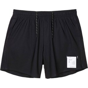 Satisfy - Trail / Running kleding - Space-O 5"" Shorts Black voor Heren - Maat L - Zwart