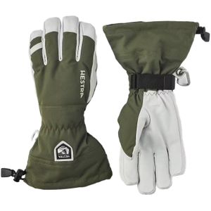 Hestra - Skihandschoenen - Glove Army Leather Heli Ski Olive voor Unisex - Maat 9 - Kaki