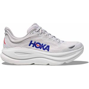 Hoka - Bondi 9 - Hardloopschoenen - Grijs Blauw - Ademend Bovenwerk