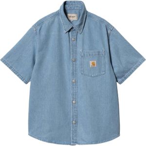 Carhartt - Blouses - S/S Ody Shirt Blue voor Heren van Katoen - Maat L - Blauw