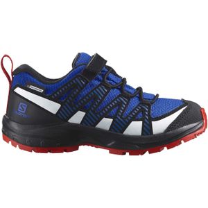 Salomon - Kinder wandelschoenen - Xa Pro V8 Cswp K Lapis Blue/Black/Fiery Red voor Unisex - Kindermaat 27 - Blauw