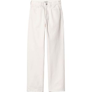 Carhartt - Damesbroeken - W' Noxon Pant White Rinsed voor Dames - Maat 29 US - Wit