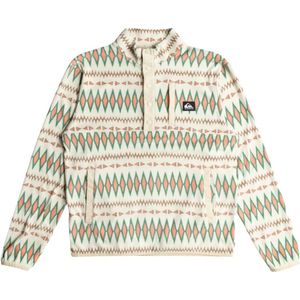 Quiksilver - Sweatshirts en fleeces - No Destination 2 Half Snap Oyster White No Dest voor Heren van Gerecycled Polyester - Maat L - Beige