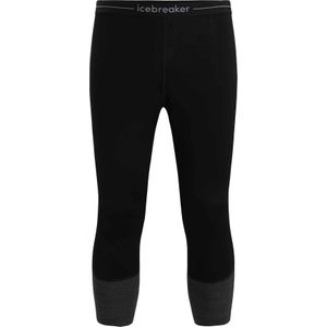 Icebreaker - Thermokleding - M Merino ZoneKnit 260 Legless Black/Jet Heather/Cb voor Heren van Wol - Maat M - Zwart