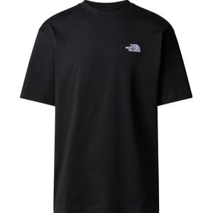 The North Face - T-shirts - M S/S Essential Oversize Tee TNF Black voor Heren van Katoen - Maat XL - Zwart