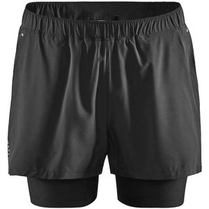 Craft - Trail / Running kleding - Adv Essence 2-In-1 Stretch Shorts M Black voor Heren - Maat L - Zwart