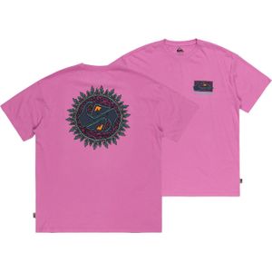 Quiksilver - T-shirts - Spin Cycle SS Violet voor Heren van Katoen - Maat M - Paars