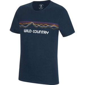 Wild Country - Klimkleding - Stamina M T-Shirt Navy voor Heren van Katoen - Maat M - Marine blauw