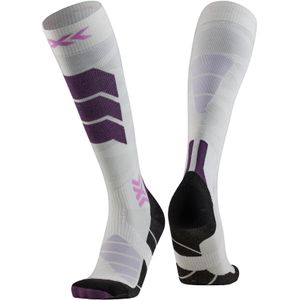 X-Socks - Ski Expert Silk Merino OTC - Skisokken - Wit/Lavendel - Unisex
