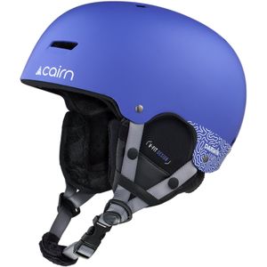 Cairn - Kinder skihelmen - Darwin J Mat Blue voor Unisex - Kindermaat 51-52 cm - Blauw