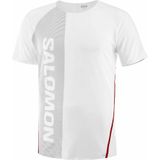 Salomon - Trail / Running kleding - S/Lab Speed Tee M White/Deep Black voor Heren - Maat M - Wit