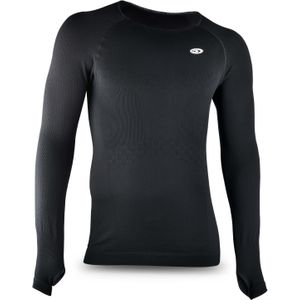 BV Sport - Trail / Running kleding - Haut Technique R-Tech Evo2 Long Noir voor Heren - Maat L - Zwart
