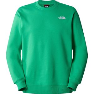 The North Face - Sweatshirts en fleeces - M Essential Crew Optic Emerald voor Heren van Katoen - Maat L - Groen