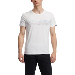 Ragwear - T-shirts - Horiz White voor Heren van Katoen - Maat L - Wit