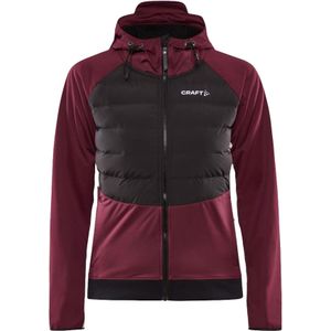 Craft - Langlaufkleding - Adv Pursuit Thermal Jacket W Punsch Black voor Dames - Maat S - Bordeauxrood