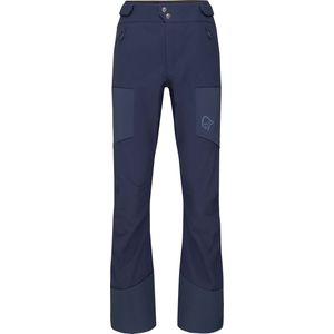 Norrona - Dames toerskikleding - Lyngen Hiloflex200 Slim Pants W'S Indigo Night voor Dames - Maat M - Marine blauw