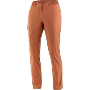 Salomon - Dames wandel- en bergkleding - Wayfarer Pants W Baked Clay voor Dames van Softshell - Maat 36 FR - Oranje