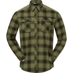 Norrona - Wandel- en bergsportkleding - Femund Flannel Shirt M'S Rosin voor Heren van Katoen - Maat M - Groen