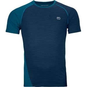 Ortovox - Wandel- en bergsportkleding - 120 Cool Tec Fast Upward T-Shirt M Deep Ocean voor Heren van Wol - Maat M - Marine blauw