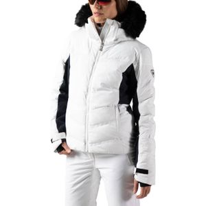 Rossignol - Dames ski jassen - W Depart Jkt White voor Dames - Maat S - Wit