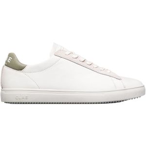 Clae - Sneakers - Bradley White Leather Tea voor Heren - Maat 43 - Wit