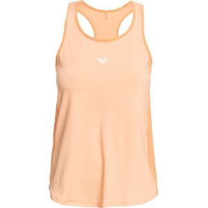 Roxy - Trail / Running dameskleding - Pure Pursuit Tank Peach Fuzz voor Dames van Gerecycled Polyester - Maat M - Beige